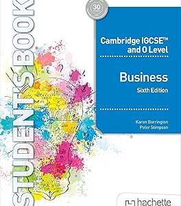 Cambridge IGCSE and O Level Business Sixth Edition (Glossy paper)