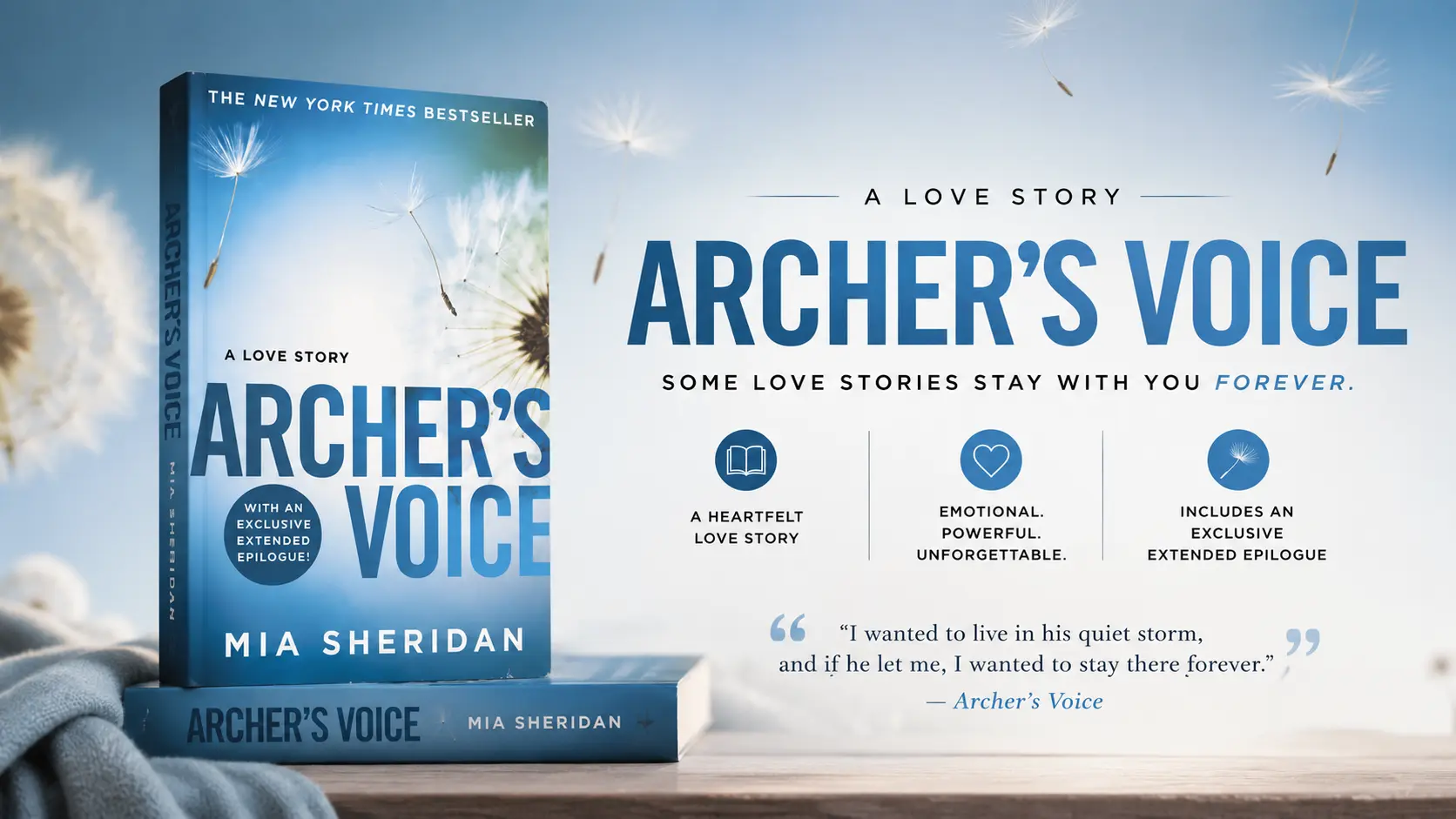 Archer's Voice by Mia Sheridan book cover
