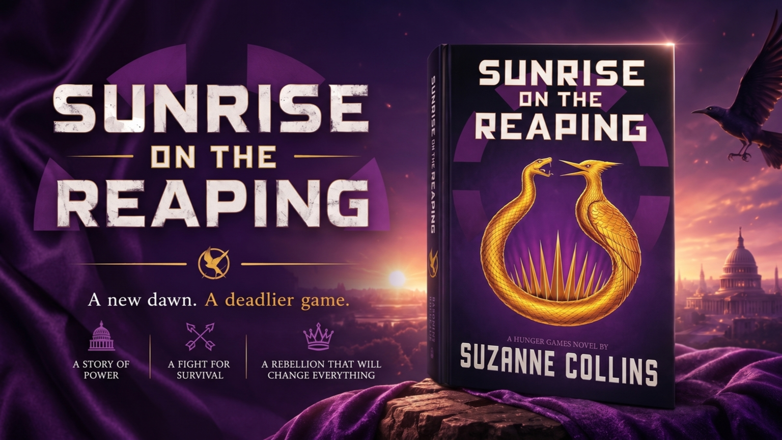 Sunrise on the Reaping by Suzanne Collins book cover