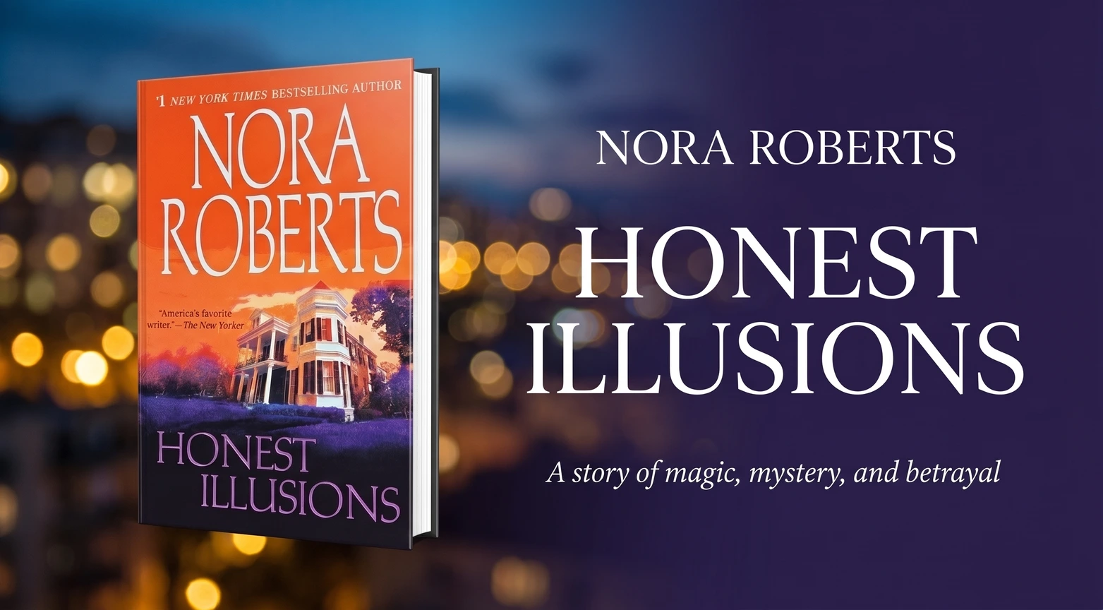 Illustrated artwork for Honest Illusions by Nora Roberts, a romantic suspense novel